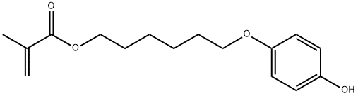 4-(6-甲基丙烯酰氧基己氧基)苯酚 结构式