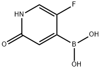 (5-氟-2-氧代-1,2-二氢吡啶-4-基)硼酸 结构式