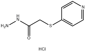 2-(吡啶-4-基硫烷基)乙酰肼二盐酸盐 结构式