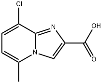 8-chloro-5-methylimidazo[1,2-a]pyridine-2-carboxylic acid 结构式