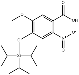 5-METHOXY-2-NITRO-4-[[TRIS(1-METHYLETHYL)SILYL]OXY]BENZOIC ACID 结构式