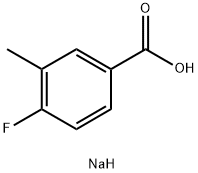 sodium 4-fluoro-3-methylbenzoate 结构式