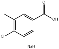 4-氯-3-甲基苯甲酸钠 结构式