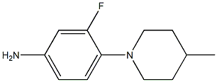 [3-氟-4-(4-甲基哌啶-1-基)苯基]胺二盐酸盐 结构式