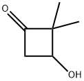 3-hydroxy-2,2-dimethylcyclobutan-1-one 结构式