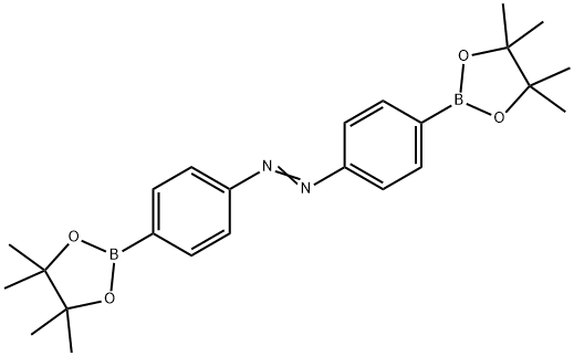 Diazene,1,2-bis[4-(4,4,5,5-tetramethyl-1,3,2-dioxaborolan-2-yl)phenyl] 结构式