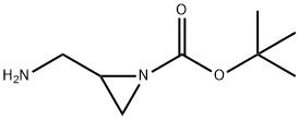 tert-butyl 2-(aminomethyl)aziridine-1-carboxylate 结构式