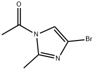 4-BROMO-2-METHYL-N-ACETYL-IMIDAZOLE 结构式