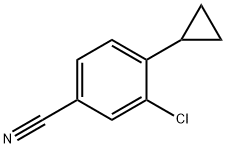 5-Cyano-2-cyclopropylchlorobenzene 结构式