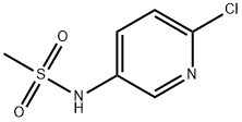 N-(6-chloropyridin-3-yl)methanesulfonamide 结构式