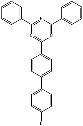 2-(4'-溴[1,1'-联苯]-4-基)-4,6-二苯基-1,3,5-三嗪 结构式