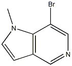 7-溴-1-甲基-1H-吡咯并[3,2-C]吡啶 结构式