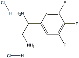 1-(3,4,5-trifluorophenyl)ethane-1,2-diamine dihydrochloride 结构式