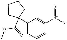 methyl 1-(3-nitrophenyl)cyclopentane-1-carboxylate 结构式