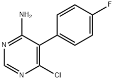 6-chloro-5-(4-fluorophenyl)-4-pyrimidinamine 结构式