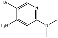 4-Amino-3-bromo-6-dimethylaminopyridine 结构式