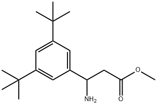 METHYL 3-AMINO-3-(3,5-DI-TERT-BUTYLPHENYL)PROPANOATE 结构式