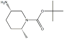 tert-butyl cis-5-amino-2-methylpiperidine-1-carboxylate 结构式
