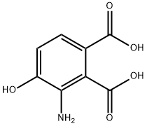3-氨基-4-羟基邻苯二甲酸 结构式