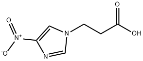 3-(4-硝基-1H-咪唑-1-基)丙酸 结构式