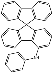 N-苯基-9,9′-螺二[9H-芴]-4-胺 结构式