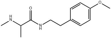 Propanamide, N-[2-(4-methoxyphenyl)ethyl]-2-(methylamino)- 结构式