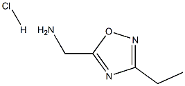 [(3-ethyl-1,2,4-oxadiazol-5-yl)methyl]amine hydrochloride 结构式