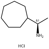 (1R)-1-环庚基乙烷-1-胺盐酸 结构式