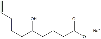sodium 5-hydroxydec-9-enoate 结构式