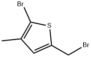 2-溴-5-(溴甲基)-3-甲基噻吩 结构式