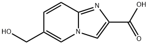 6-(hydroxymethyl)imidazo[1,2-a]pyridine-2-carboxylic acid 结构式