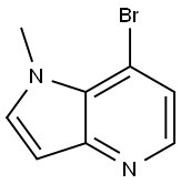 7-溴-1-甲基-1H-吡咯并[3,2-B]吡啶 结构式