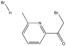 2-溴乙酰基-6-甲基吡啶氢溴酸盐 结构式