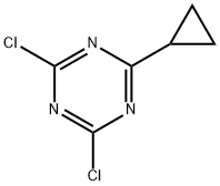 2,4-Dichloro-6-cyclopropyl-1,3,5-triazine 结构式