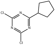 2,4-Dichloro-6-cyclopentyl-1,3,5-triazine 结构式