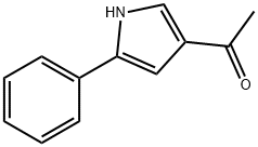 1-(5-苯基-1H-吡咯-3-基)乙酮 结构式