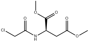 D-Aspartic acid, N-(2-chloroacetyl)-, 1,4-dimethyl ester 结构式