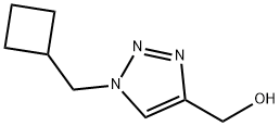 1-(CYCLOBUTYLMETHYL)-1H-1,2,3-TRIAZOL-4-YL]METHANOL 结构式