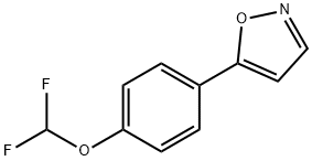 5-[4-(二氟甲氧基)苯基]-1,2-噁唑 结构式