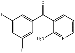 3-(3,5-二氟苯甲酰)吡啶-2-胺 结构式