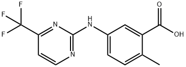 2-methyl-5-((4-(trifluoromethyl)pyrimidin-2-yl)amino)benzoic acid 结构式