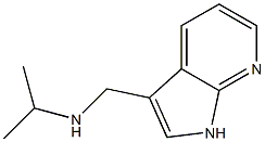 N-((1H-吡咯并[2,3-B]吡啶-3-基)甲基)丙-2-胺 结构式