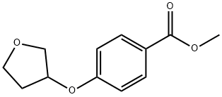 甲基 4-(噁戊环-3-氧基)苯酸盐 结构式