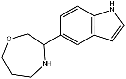 5-(1,4-oxazepan-3-yl)-1H-indole 结构式