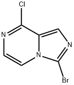 3-溴-8-氯咪唑并[1,5-A]吡嗪 结构式