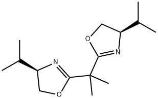 (4R,4'R)-2,2'-异丙亚基双(4-异丙基-2-噁唑啉) 结构式
