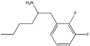 1-(2,3-DIFLUOROPHENYL)HEXAN-2-AMINE 结构式