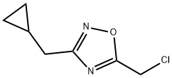 5-(氯甲基)-3-(环丙基甲基)-1,2,4-噁二唑 结构式