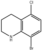 8-溴-5-氯-1,2,3,4-四氢喹啉 结构式