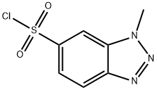 1-methyl-1H-1,2,3-benzotriazole-6-sulfonyl chloride 结构式